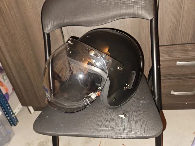 Casco Jet Bandit negro brillo