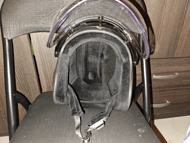 Casco Jet Bandit negro brillo