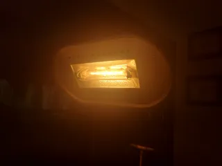 Lámpara de pie salón cristal y metal