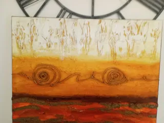 Cuadro Óleo Texturizado Grande 70 x 70 CMS grande