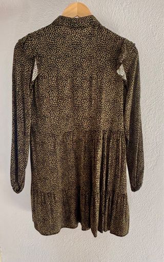 Vestito verde oliva fantasia maculata Stradivarius