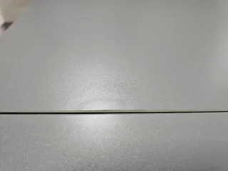 Mesa Cocina Cristal Gris Metálica