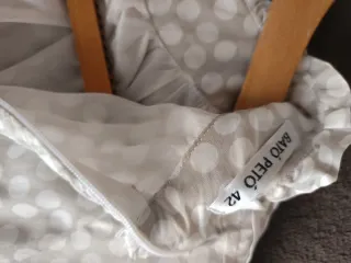 Camisa Bato Peto Beige y Blanco