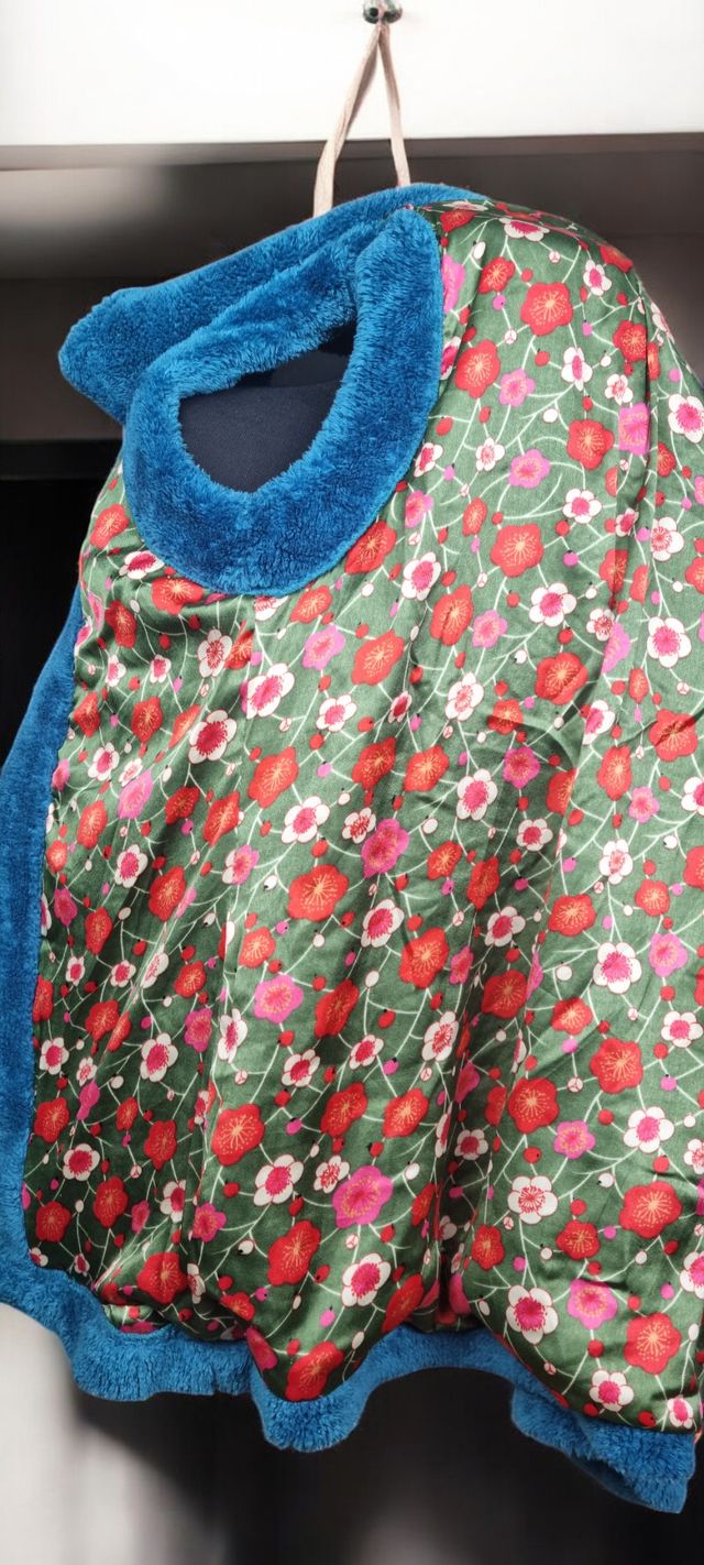 Chaleco de felpa azul