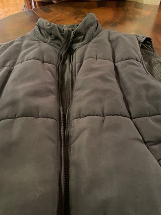 Gilet imbottito uomo nero/grigio