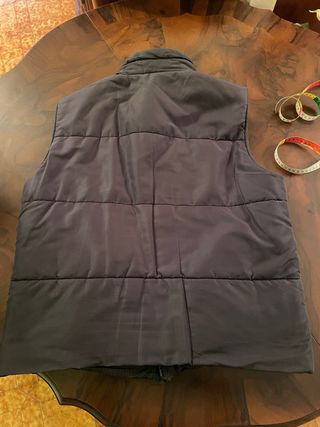 Gilet imbottito uomo nero/grigio
