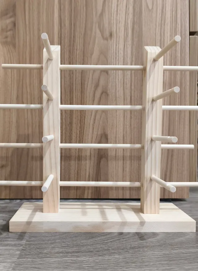 Organizador de gafas de madera