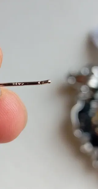 Pendientes Plata 925 de Mineral Cuarzo Pequeños