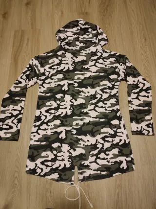 Chaqueta camuflaje vintage con capucha