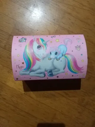 Joyero infantil con unicornios