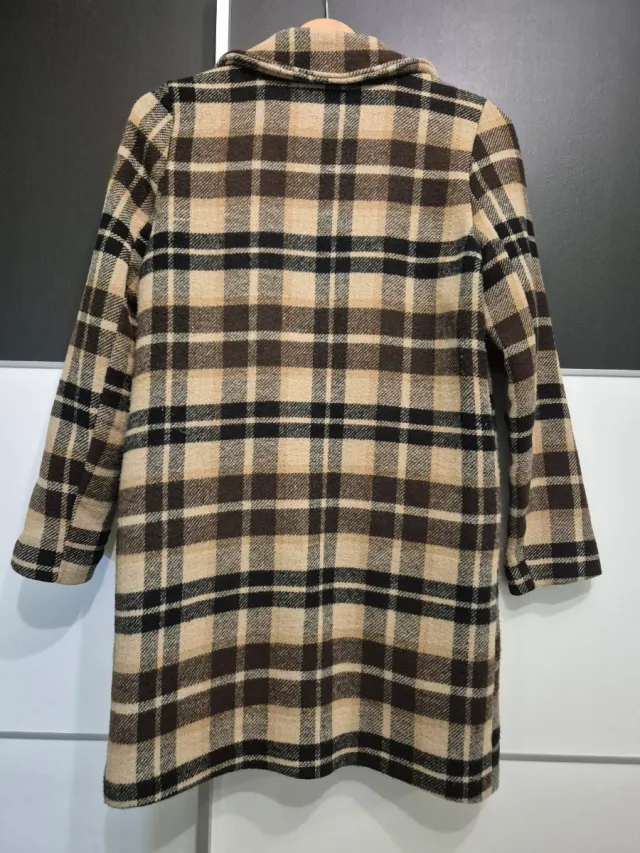 Abrigo cuadros talla S