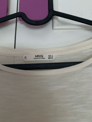 Camiseta Mango Beige