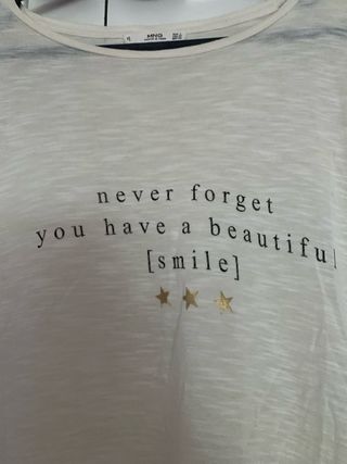 Camiseta Mango Beige