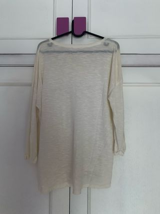Camiseta Mango Beige