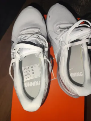 Zapatillas Nike Running Blancas y Plateadas