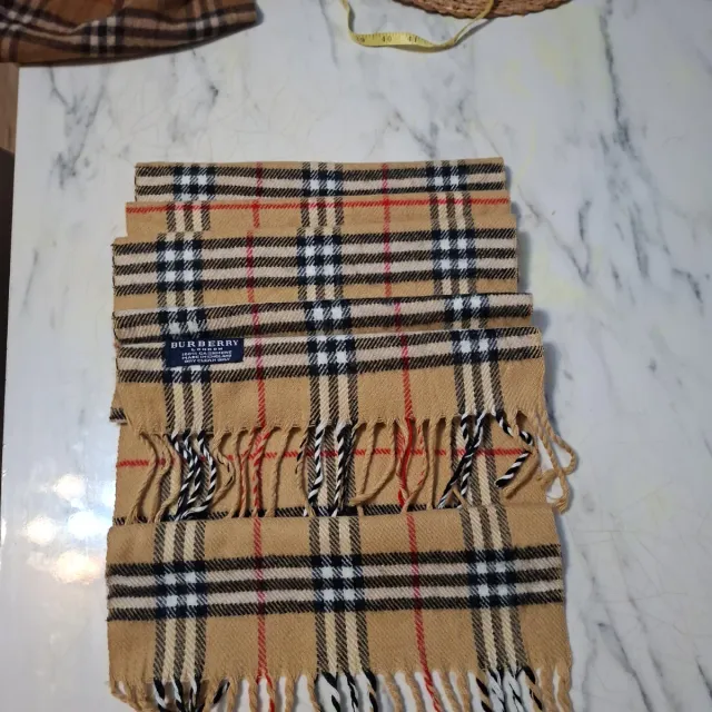 Sciarpa in cachemire Burberry Beige Rosso