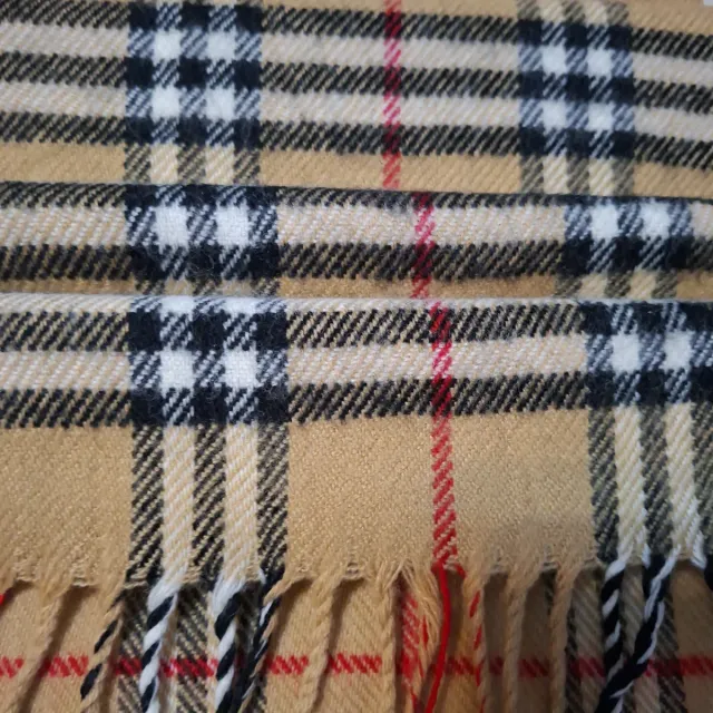 Sciarpa in cachemire Burberry Beige Rosso