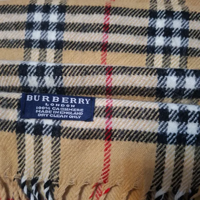 Sciarpa in cachemire Burberry Beige Rosso