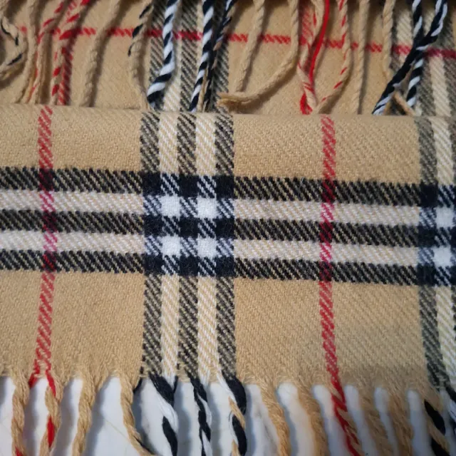 Sciarpa in cachemire Burberry Beige Rosso