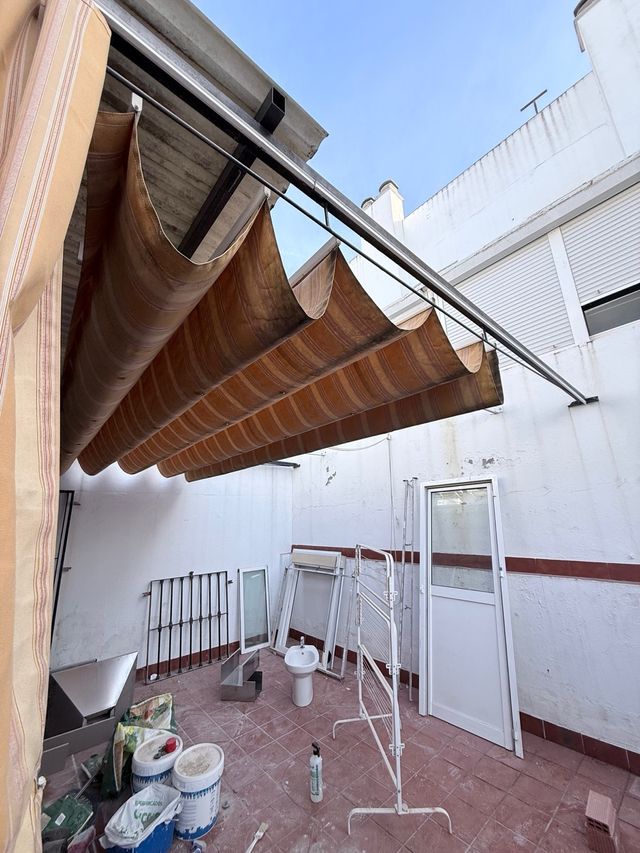 Pérgola de tela y Aluminio