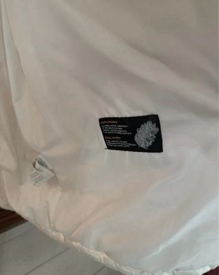 Giaccone donna in piuma d'oca bianco