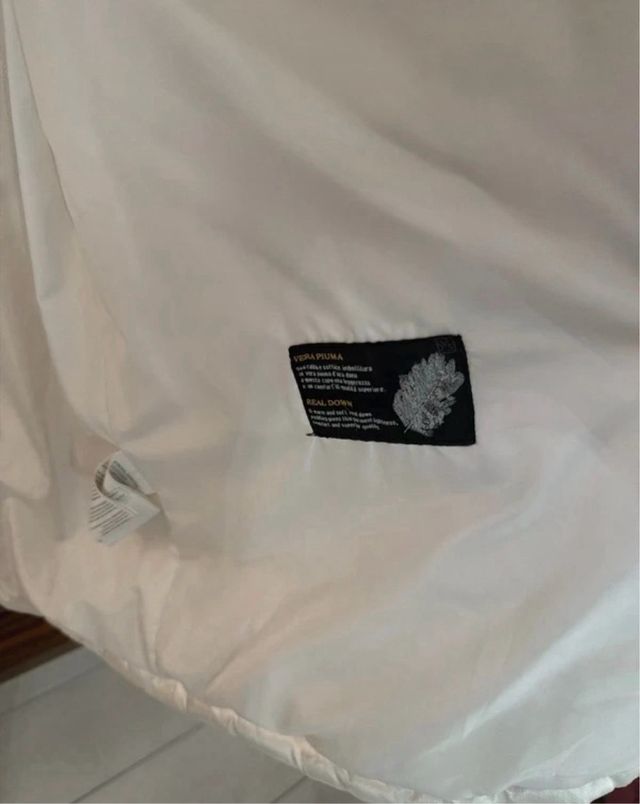 Giaccone donna in piuma d'oca bianco