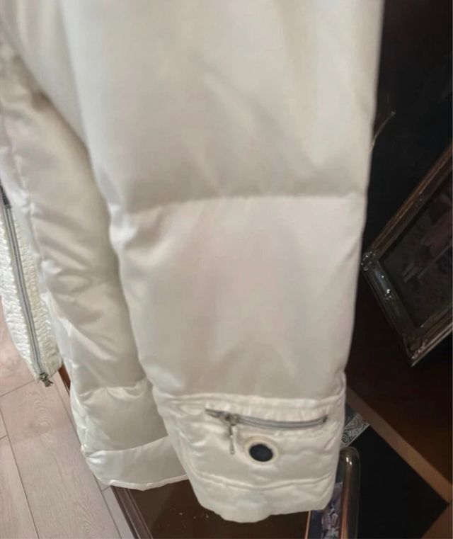 Giaccone donna in piuma d'oca bianco