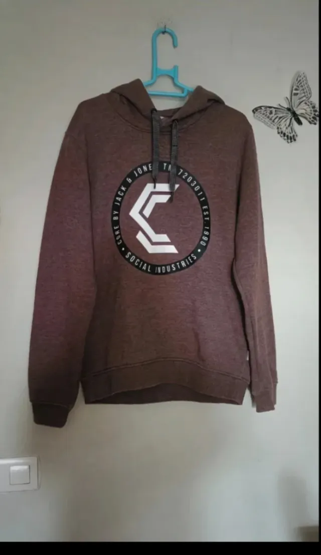 Sudadera Jack & Jones Marrón con Logo