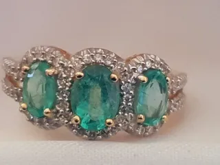 Anillo Oro 1ª Ley Galería Coleccionista Esmeraldas