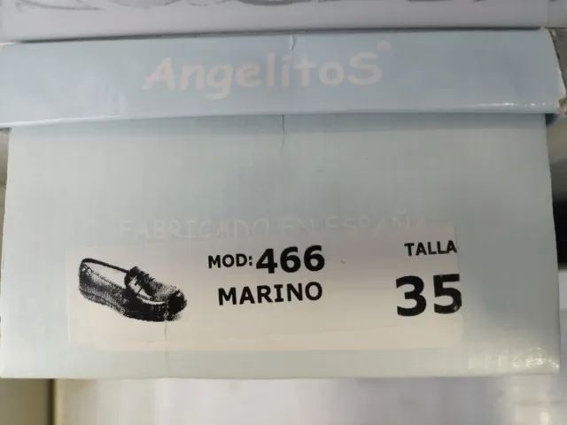 Zapatos comunión niño azul marino