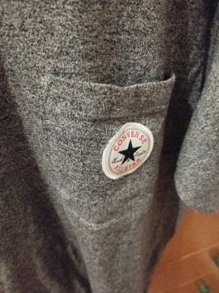 Camiseta Converse gris manga corta