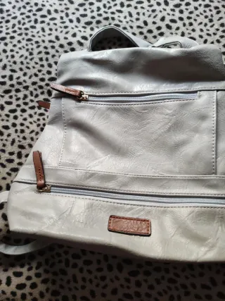 Mochila Beige y Marrón Mujer