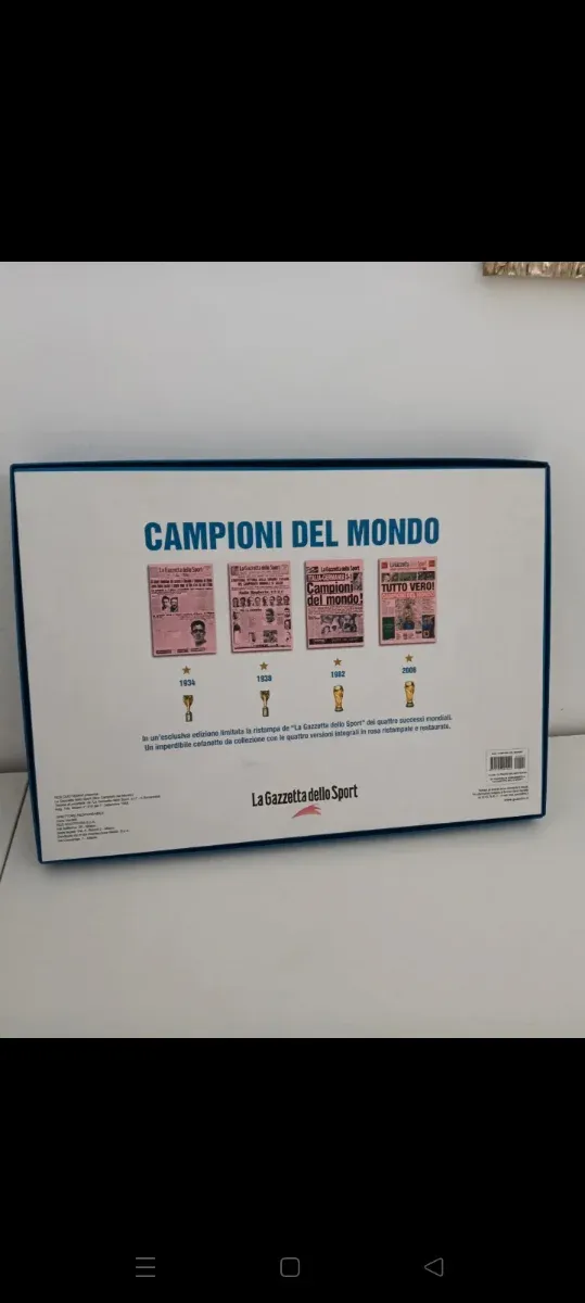 Cofanetto Campioni del Mondo La Gazzetta