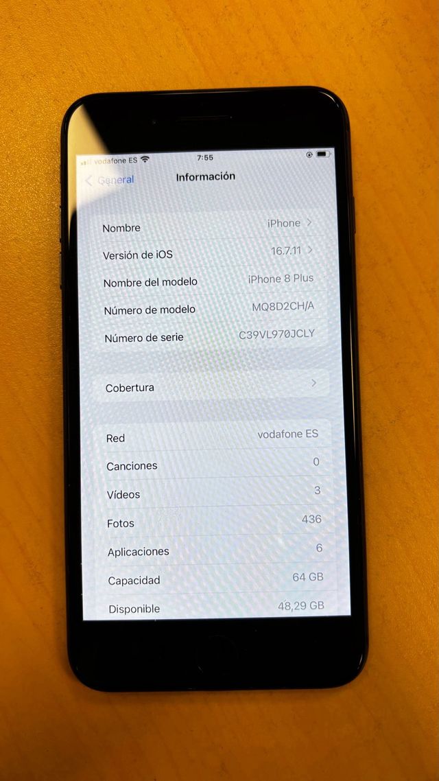 iPhone 8 Plus 64GB Negro