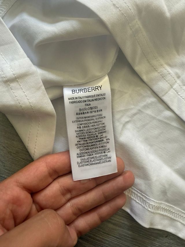 Camiseta Burberry Blanca Original