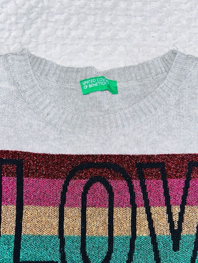 Jersey niña Benetton #LOVE 6-8 años