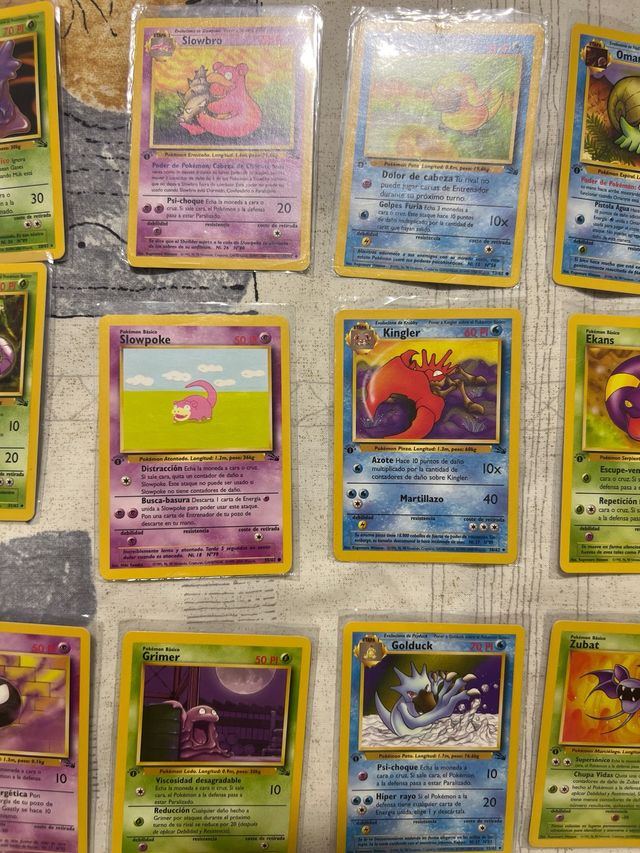 Lote Cartas Pokémon 1 edición