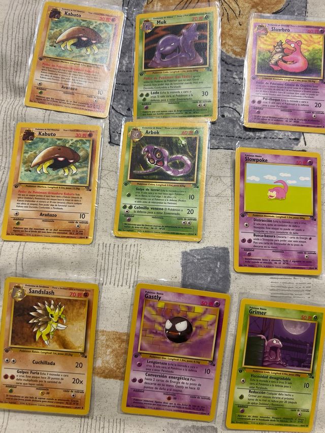 Lote Cartas Pokémon 1 edición