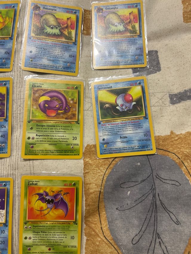 Lote Cartas Pokémon 1 edición