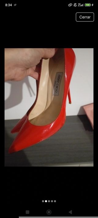 Zapatos Jimmy Choo Rojos Talla 38