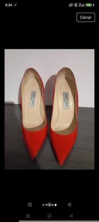 Zapatos Jimmy Choo Rojos Talla 38
