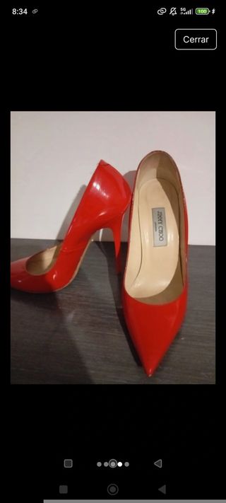 Zapatos Jimmy Choo Rojos Talla 38