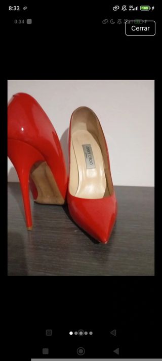 Zapatos Jimmy Choo Rojos Talla 38