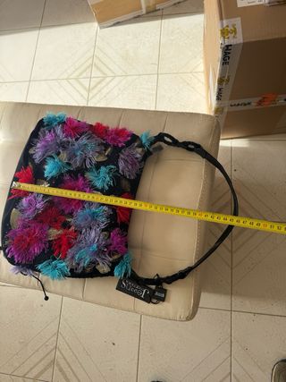 Borsa Gai Mattiolo Nera Multicolore Nuova