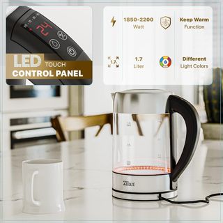 Bollitore Zilan Vetro LED 1.7L