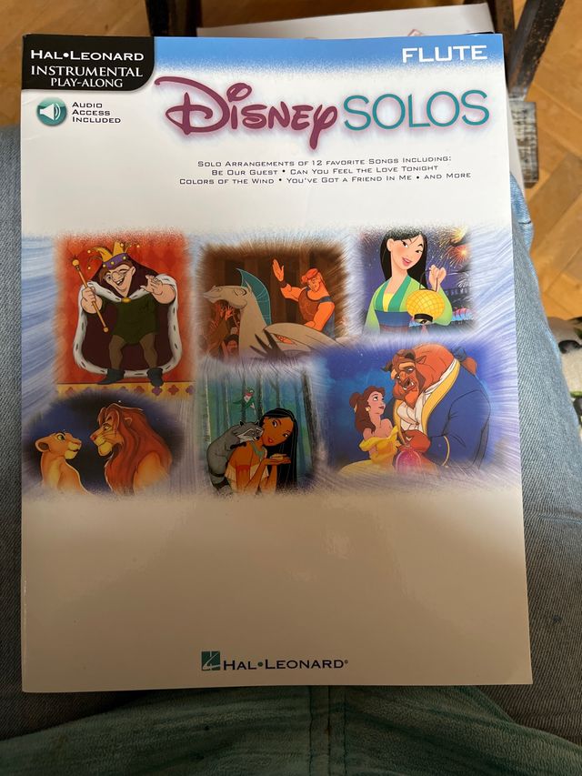 Partituras Flauta Disney Solos Hal Leonard