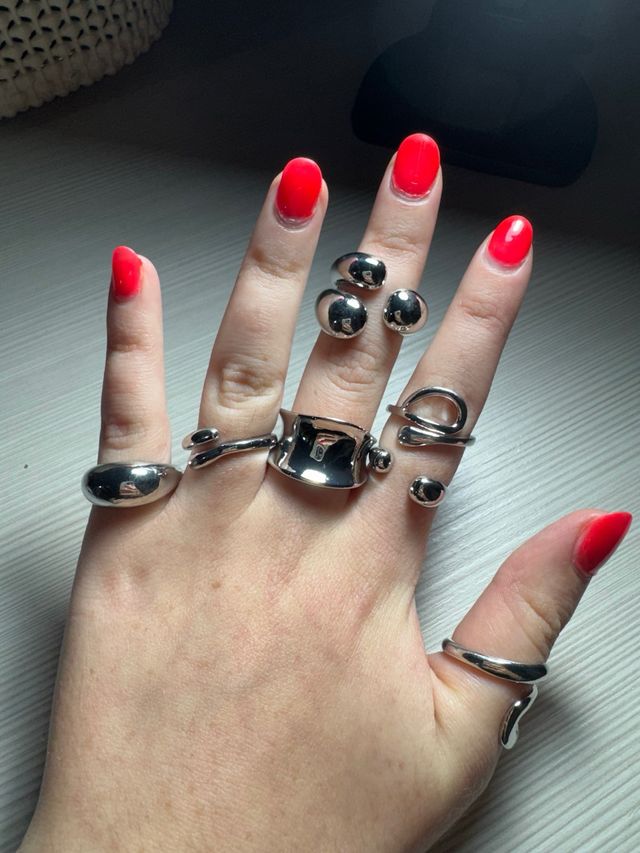 Anelli Argento e Oro Design Moderno