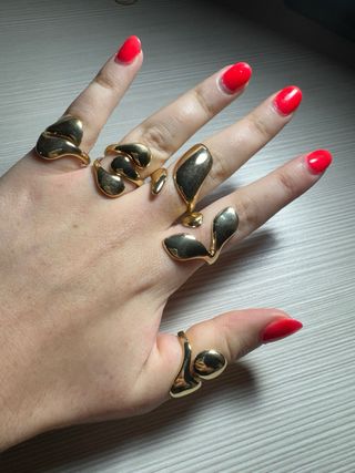 Anelli Argento e Oro Design Moderno