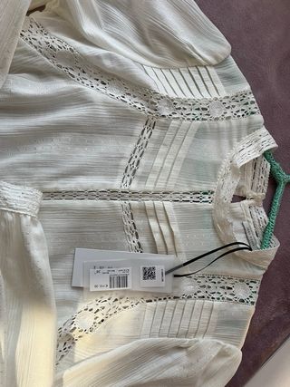 Blusa IKKS blanca talla 38