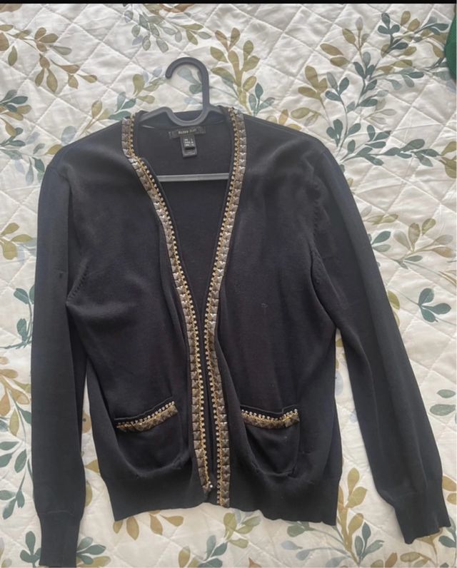 Chaqueta punto Eileen Fisher adornos